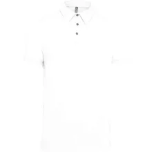 Férfi galléros póló Kariban KA262 Men S Short Sleeved Jersey polo Shirt -2XL, White