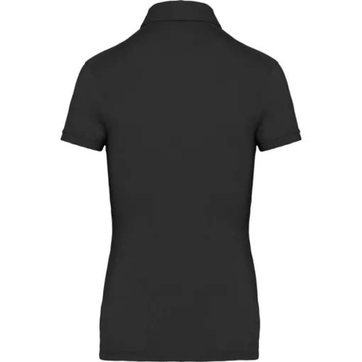 Női galléros póló Kariban KA263 Ladies Short Sleeved Jersey polo Shirt -S, Black