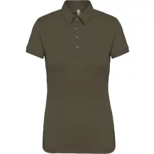 Női galléros póló Kariban KA263 Ladies Short Sleeved Jersey polo Shirt -2XL, Light Kha