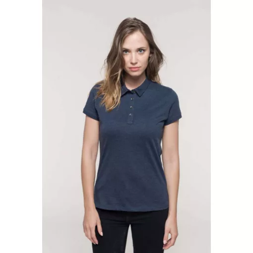Női galléros póló Kariban KA263 Ladies Short Sleeved Jersey polo Shirt -XS, Light Khak