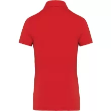 Női galléros póló Kariban KA263 Ladies Short Sleeved Jersey polo Shirt -XS, Red