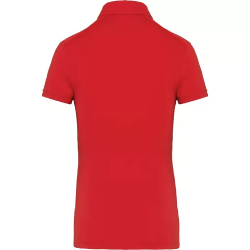 Női galléros póló Kariban KA263 Ladies Short Sleeved Jersey polo Shirt -XS, Red