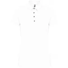 Női galléros póló Kariban KA263 Ladies Short Sleeved Jersey polo Shirt -S, White