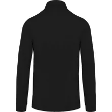 Férfi galléros póló Kariban KA264 Men S Long Sleeved Jersey polo Shirt -XL, Black