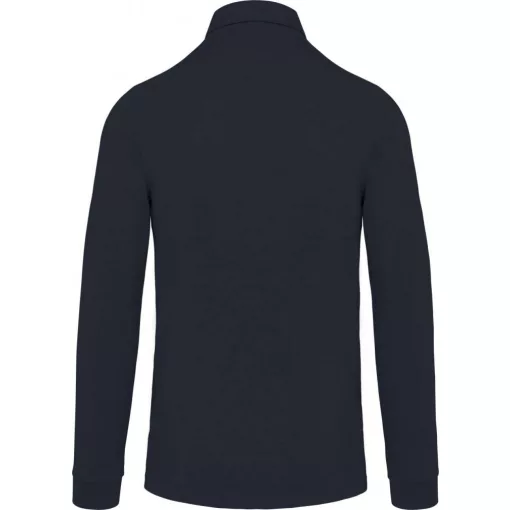 Férfi galléros póló Kariban KA264 Men S Long Sleeved Jersey polo Shirt -S, Navy
