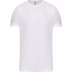   Férfi póló Kariban KA3012 Rövid Ujjú Környakú póló -3XL, White