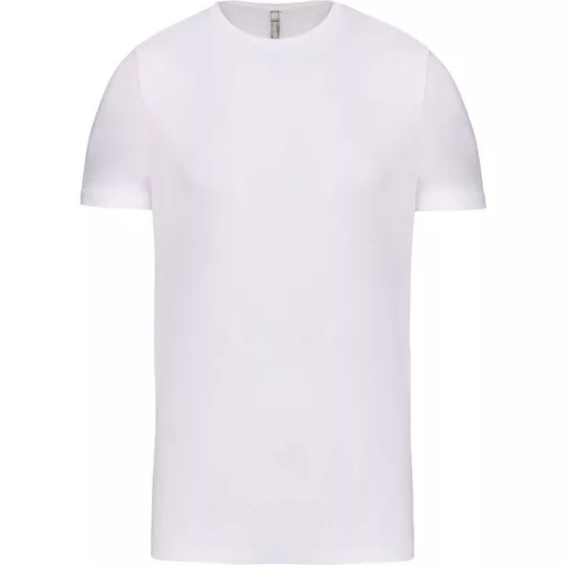Férfi póló Kariban KA3012 Rövid Ujjú Környakú póló -3XL, White