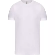 Férfi póló Kariban KA3012 Rövid Ujjú Környakú póló -XL, White