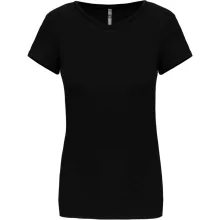 Női póló Kariban KA3013 Rövid Ujjú Környakú póló -2XL, Black