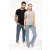   Női póló Kariban KA3013 Rövid Ujjú Környakú póló -2XL, Light Grey Heather