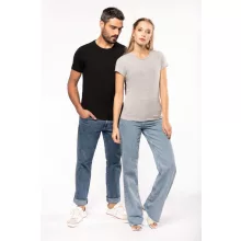 Női póló Kariban KA3013 Rövid Ujjú Környakú póló -XL, Light Grey Heather