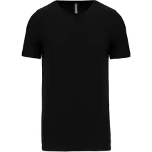 Férfi póló Kariban KA3014 Rövid Ujjú v-nyakú póló -2XL, Black
