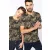   Férfi póló Kariban KA3030 Rövid Ujjú Terepmintás póló -3XL, Olive Terepmintás Camouflage