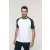   Férfi póló Kariban KA330 Baseball - Kontraszt póló -XL, White/Black