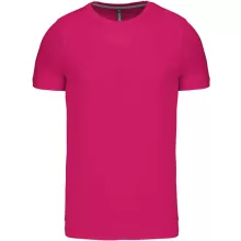 Férfi póló Kariban KA356 Rövid Ujjú Környakú póló -3XL, Fuchsia