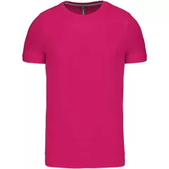   Férfi póló Kariban KA356 Rövid Ujjú Környakú póló -XL, Fuchsia