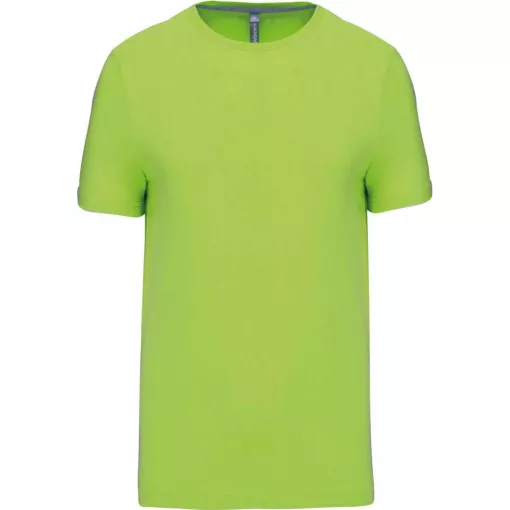 Férfi póló Kariban KA356 Rövid Ujjú Környakú póló -4XL, Lime