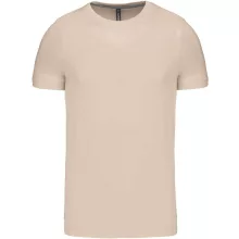 Férfi póló Kariban KA356 Rövid Ujjú Környakú póló -2XL, Light Sand