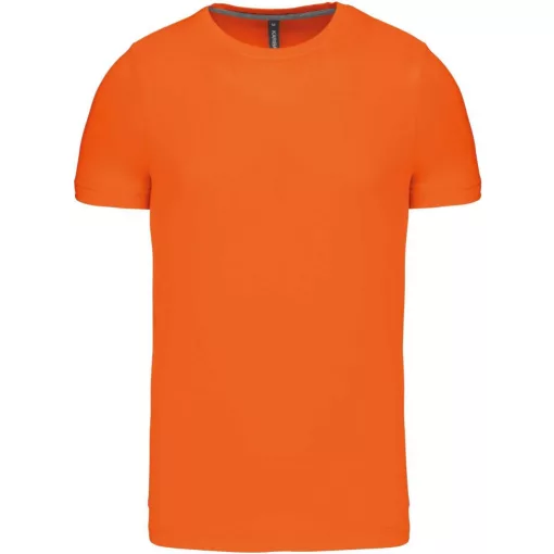 Férfi póló Kariban KA356 Rövid Ujjú Környakú póló -XL, Orange