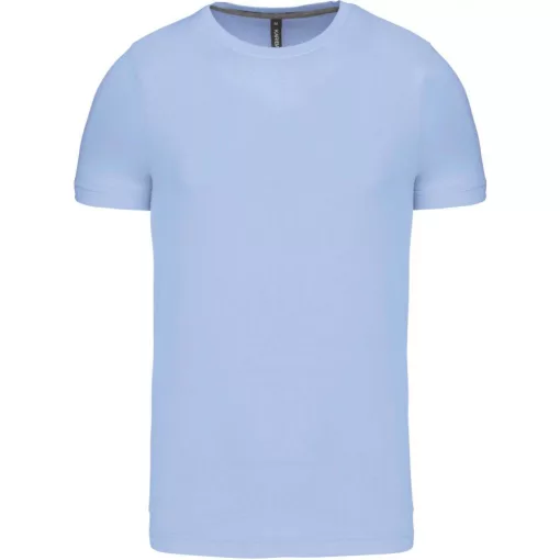 Férfi póló Kariban KA356 Rövid Ujjú Környakú póló -2XL, Sky Blue