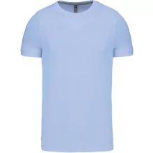 Férfi póló Kariban KA356 Rövid Ujjú Környakú póló -M, Sky Blue