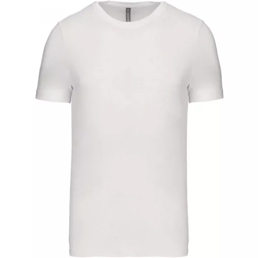 Férfi póló Kariban KA356 Rövid Ujjú Környakú póló -2XL, White