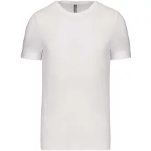 Férfi póló Kariban KA356 Rövid Ujjú Környakú póló -XL, White