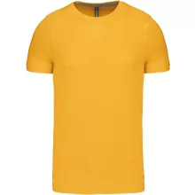 Férfi póló Kariban KA356 Rövid Ujjú Környakú póló -L, Yellow