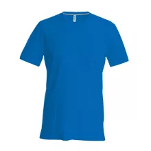 Férfi póló Kariban KA357 Rövid Ujjú v-nyakú póló -S, Light Royal Blue
