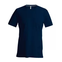 Férfi póló Kariban KA357 Rövid Ujjú v-nyakú póló -3XL, Navy