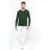   Férfi póló Kariban KA359 Hosszú Ujjú Környakú póló -4XL, Forest Green