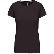 Női póló Kariban KA380 Rövid Ujjú Környakú póló -2XL, Dark Grey