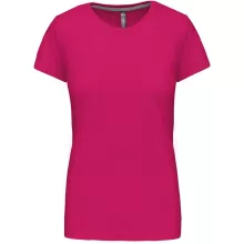 Női póló Kariban KA380 Rövid Ujjú Környakú póló -M, Fuchsia