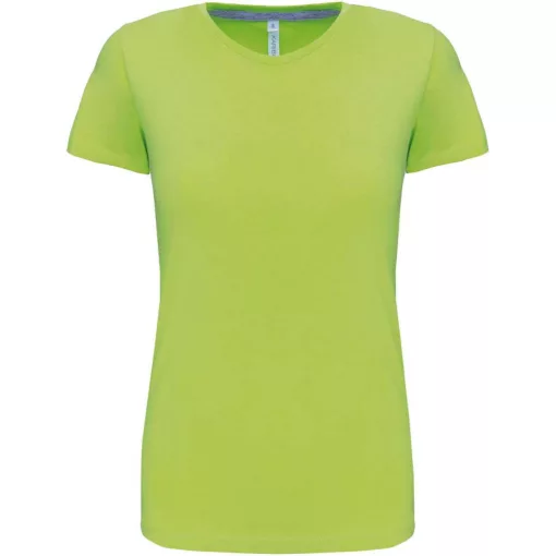Női póló Kariban KA380 Rövid Ujjú Környakú póló -3XL, Lime