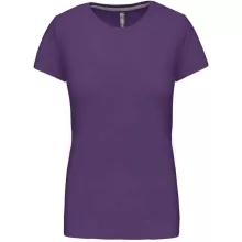 Női póló Kariban KA380 Rövid Ujjú Környakú póló -M, Purple