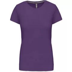   Női póló Kariban KA380 Rövid Ujjú Környakú póló -XL, Purple