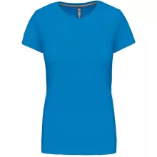 Női póló Kariban KA380 Rövid Ujjú Környakú póló -XL, Tropical Blue