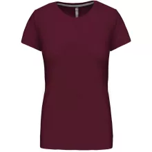 Női póló Kariban KA380 Rövid Ujjú Környakú póló -XL, Wine