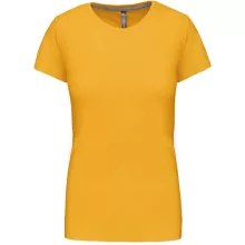 Női póló Kariban KA380 Rövid Ujjú Környakú póló -2XL, Yellow
