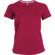 Női póló Kariban KA381 Rövid Ujjú v-nyakú póló -XL, Fuchsia