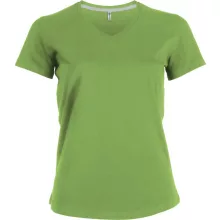 Női póló Kariban KA381 Rövid Ujjú v-nyakú póló -2XL, Lime