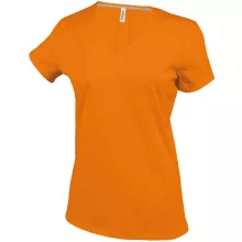 Női póló Kariban KA381 Rövid Ujjú v-nyakú póló -2XL, Orange