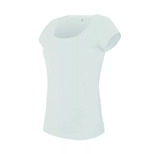 Női póló Kariban KA384 Csónak nyakú Rövid Ujjú póló -2XL, White
