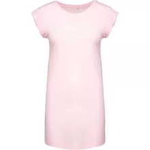 Női póló Kariban KA388 Hosszú pólóruha -L/XL, Pale Pink
