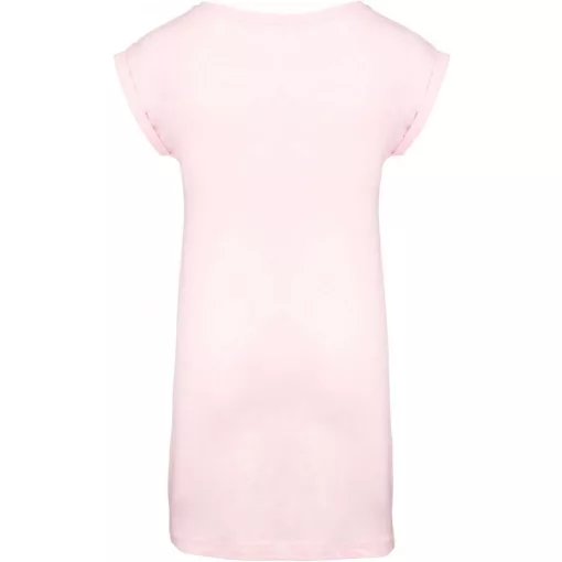 Női póló Kariban KA388 Hosszú pólóruha -S/M, Pale Pink