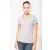   Női póló Kariban KA394 v-nyakú piqué póló -M, Oxford Grey/Navy/White