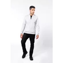 Uniszex pulóver Kariban KA4002 Full Zip Fleece Sweatshirt -S, Oxford Grey