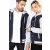   Uniszex pulóver Kariban KA4003 Teddy Jacket With Hood -S, Navy/Oxford Grey/White