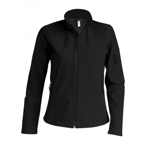 Női kabát Kariban KA400 Ladies Softshell Jacket -M, Black