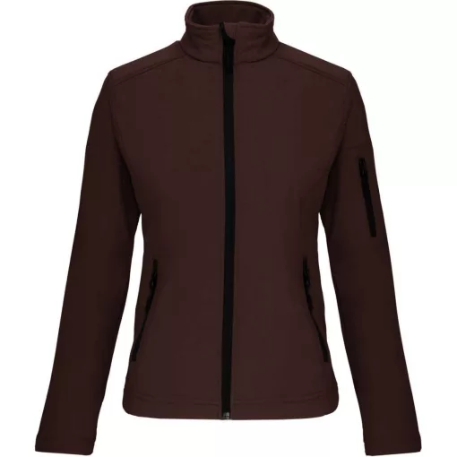Női kabát Kariban KA400 Ladies Softshell Jacket -4XL, Chocolate